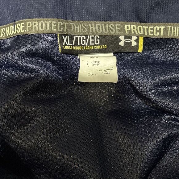 Under Armour Track Jacket Men’s XL Essential Woven Windbreaker Mesh Lined Blue - Picture 13 of 15